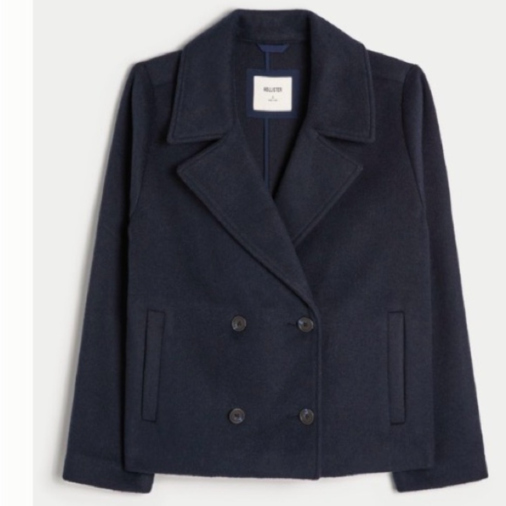 Hollister Navy Pea Coat